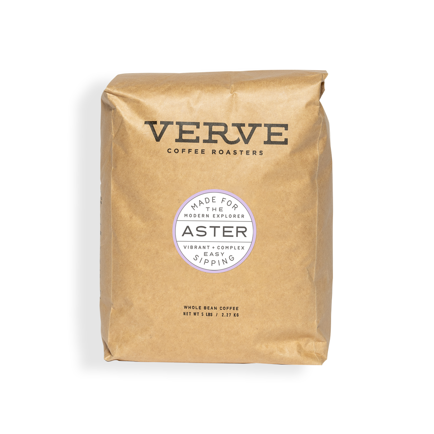 Verve Coffee Roasters - Aster - Made for the Modern Explorer - Vibrant + Complex - Easy Sipping - Whole Bean Coffee - 5 lbs / 2.27 kg