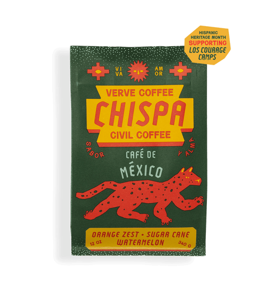 Verve Coffee Roasters x Civil Coffee - Chispa Blend - Hispanic Heritage Month - Supporting Los Courage Camps - Viva Amor - Sabor Y Alma - Cafe de Mexico - Orange Zest, Sugar Cane, Watermelon - 12oz - 340g